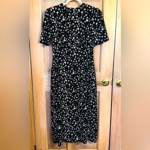 💚🖤 ASOS SLIT FLORAL MIDI DRESS 💚🖤